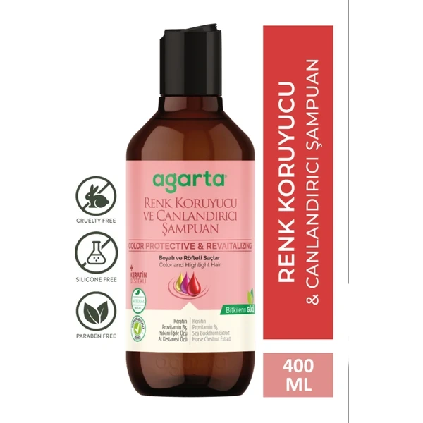 Agarta Doğal Renk Koruyucu ve Canlandırıcı Şampuan 400 ml