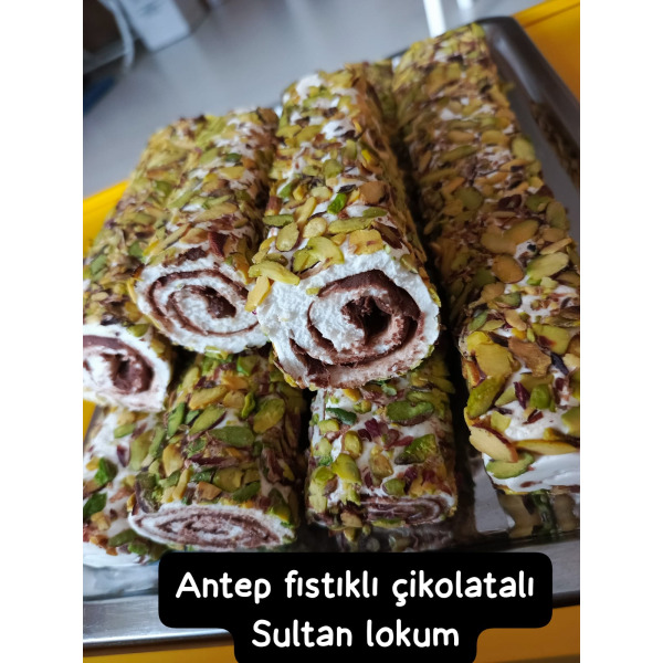 Antep fıstıklı cikolatalı lokum