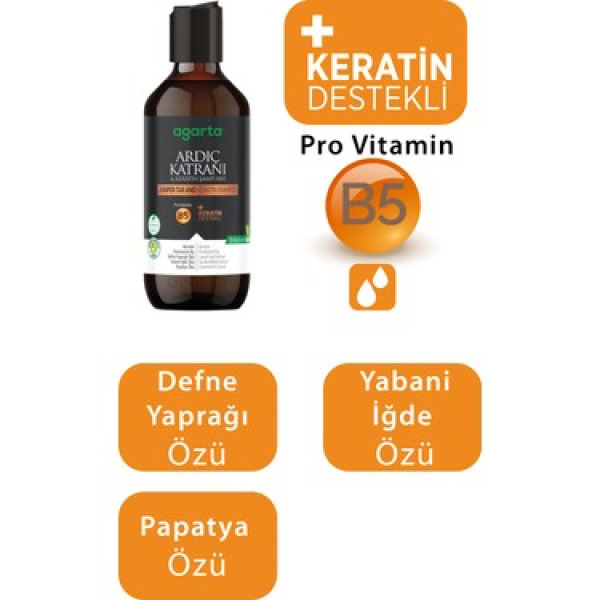 Agarta Ardıç Katranı ve Keratin 400 ml Egzama Şampuanı